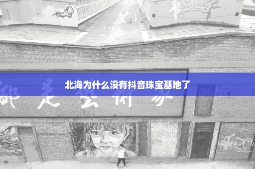 北海为什么没有抖音珠宝基地了