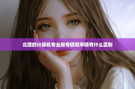 北理的计算机专业报专硕和学硕有什么区别