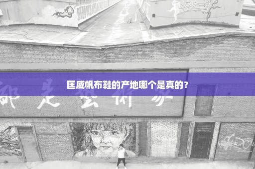 匡威帆布鞋的产地哪个是真的？