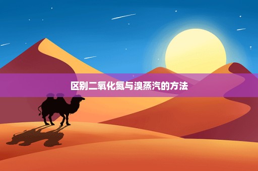 区别二氧化氮与溴蒸汽的方法