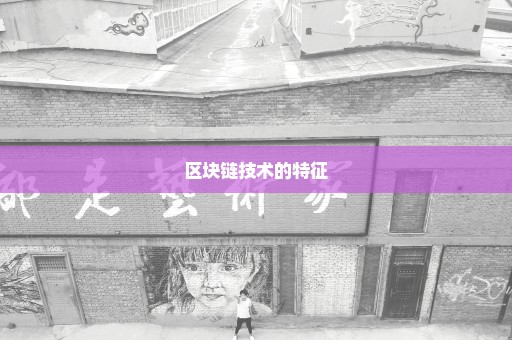 区块链技术的特征