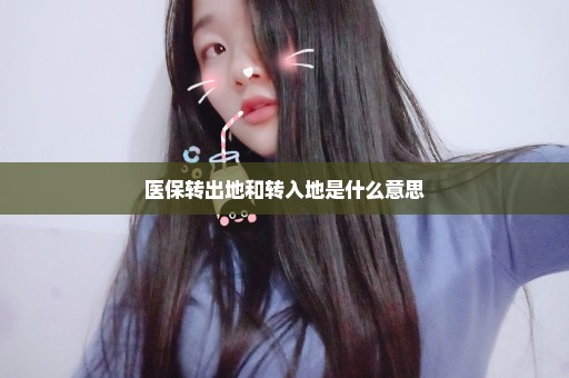 医保转出地和转入地是什么意思