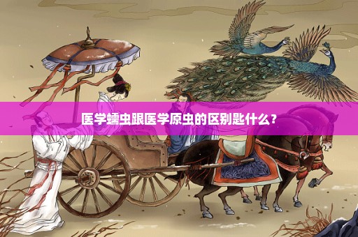 医学蠕虫跟医学原虫的区别匙什么？