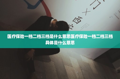 医疗保险一档二档三档是什么意思医疗保险一档二档三档具体是什么意思