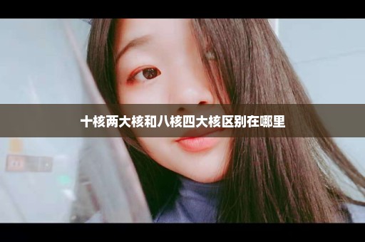 十核两大核和八核四大核区别在哪里