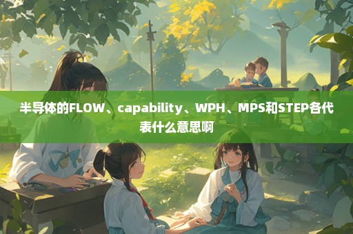 半导体的FLOW、capability、WPH、MPS和STEP各代表什么意思啊