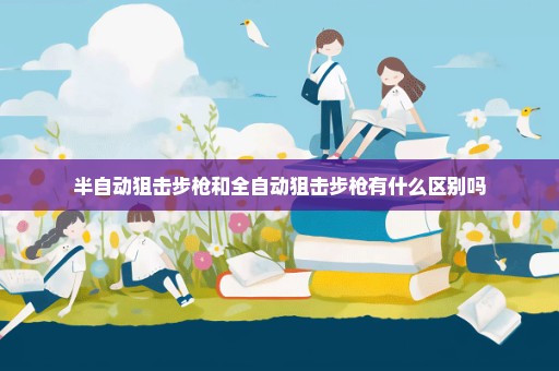 半自动狙击步枪和全自动狙击步枪有什么区别吗