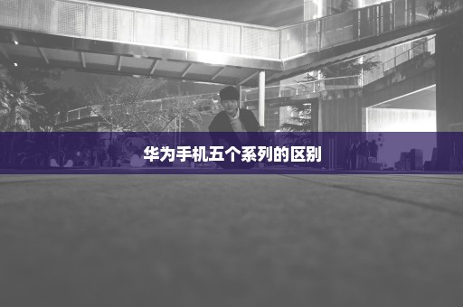华为手机五个系列的区别