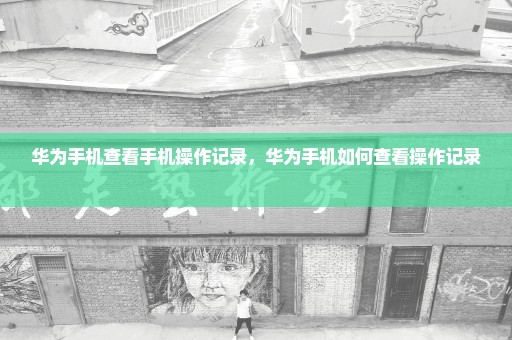 华为手机查看手机操作记录，华为手机如何查看操作记录 