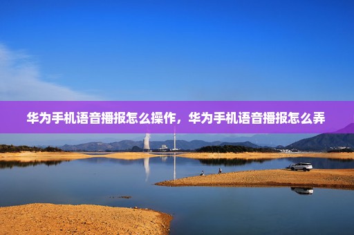 华为手机语音播报怎么操作，华为手机语音播报怎么弄 