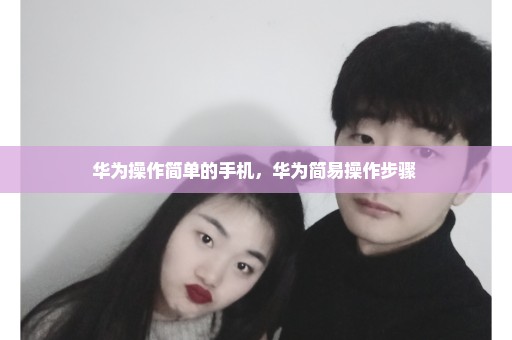 华为操作简单的手机，华为简易操作步骤 