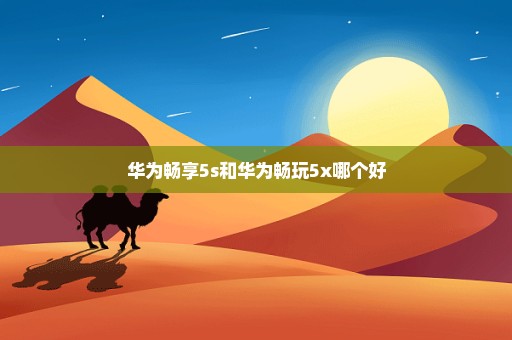 华为畅享5s和华为畅玩5x哪个好