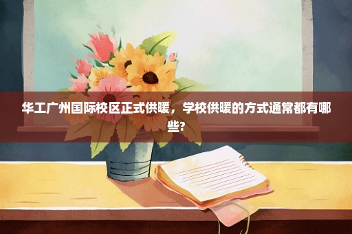 华工广州国际校区正式供暖，学校供暖的方式通常都有哪些?