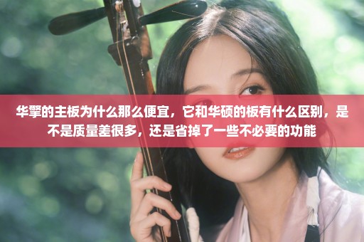 华擎的主板为什么那么便宜，它和华硕的板有什么区别，是不是质量差很多，还是省掉了一些不必要的功能