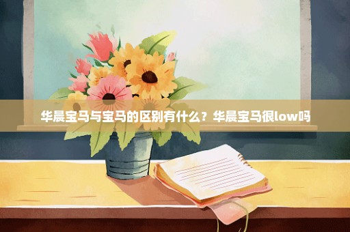 华晨宝马与宝马的区别有什么？华晨宝马很low吗