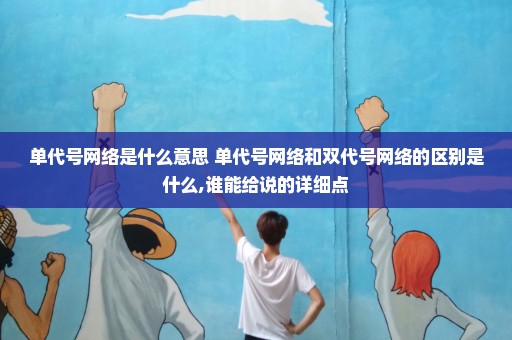 单代号网络是什么意思 单代号网络和双代号网络的区别是什么,谁能给说的详细点