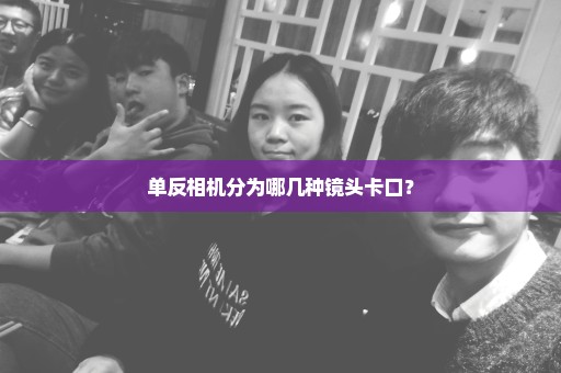 单反相机分为哪几种镜头卡口？