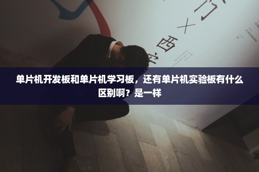 单片机开发板和单片机学习板，还有单片机实验板有什么区别啊？是一样