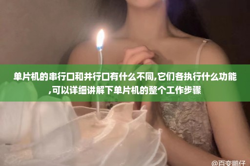 单片机的串行口和并行口有什么不同,它们各执行什么功能,可以详细讲解下单片机的整个工作步骤