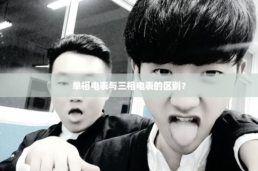 单相电表与三相电表的区别？