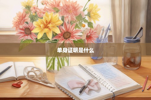 单身证明是什么