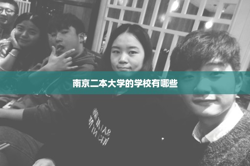 南京二本大学的学校有哪些