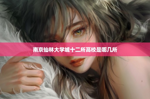 南京仙林大学城十二所高校是哪几所