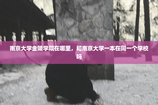 南京大学金陵学院在哪里，和南京大学一本在同一个学校吗