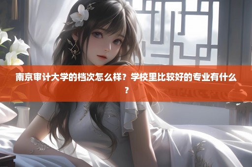 南京审计大学的档次怎么样？学校里比较好的专业有什么？