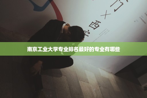 南京工业大学专业排名最好的专业有哪些