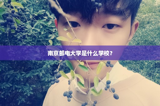 南京邮电大学是什么学校？