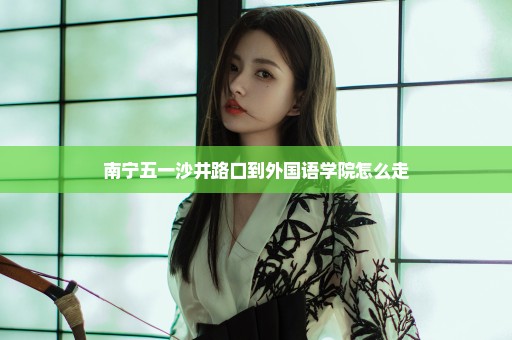 南宁五一沙井路口到外国语学院怎么走