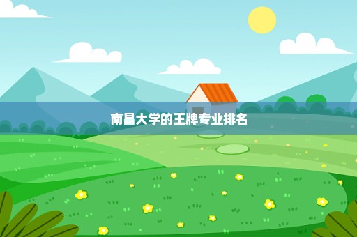 南昌大学的王牌专业排名