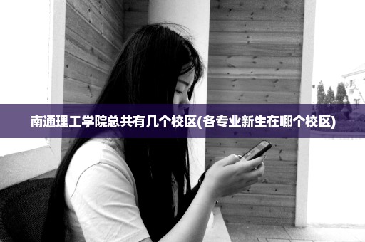 南通理工学院总共有几个校区(各专业新生在哪个校区)
