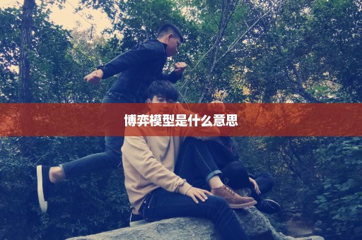 博弈模型是什么意思