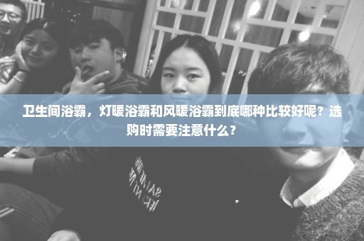 卫生间浴霸，灯暖浴霸和风暖浴霸到底哪种比较好呢？选购时需要注意什么？