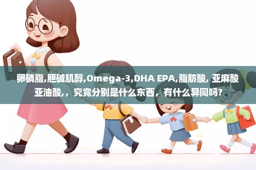 卵磷脂,胆碱肌醇,Omega-3,DHA EPA,脂肪酸, 亚麻酸亚油酸,，究竟分别是什么东西，有什么异同吗？