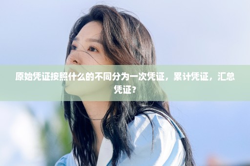 原始凭证按照什么的不同分为一次凭证，累计凭证，汇总凭证？