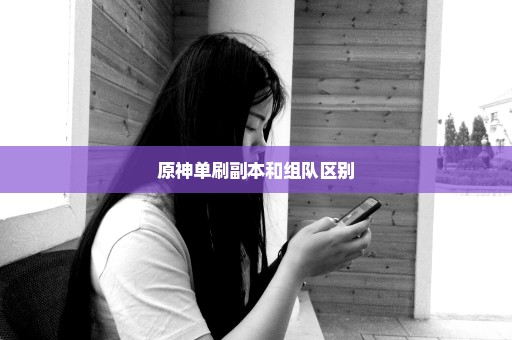原神单刷副本和组队区别