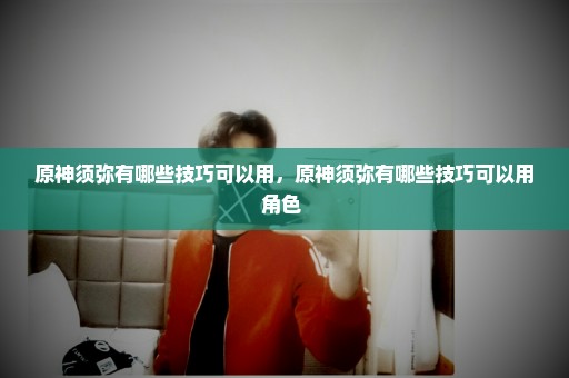 原神须弥有哪些技巧可以用，原神须弥有哪些技巧可以用角色 