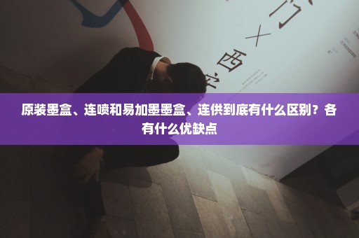 原装墨盒、连喷和易加墨墨盒、连供到底有什么区别？各有什么优缺点