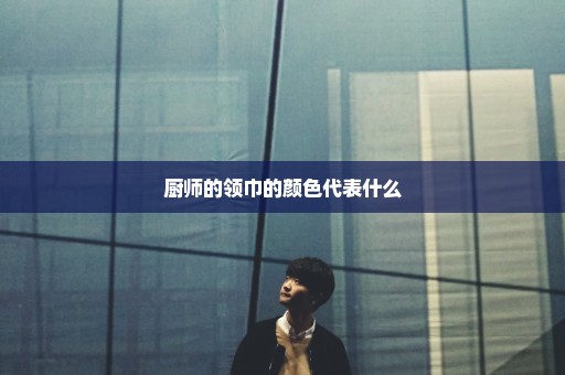 厨师的领巾的颜色代表什么