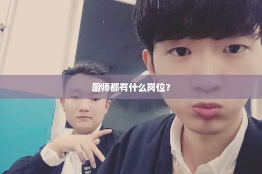 厨师都有什么岗位？