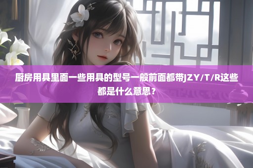 厨房用具里面一些用具的型号一般前面都带JZY/T/R这些都是什么意思？