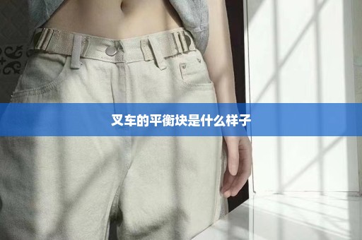 叉车的平衡块是什么样子