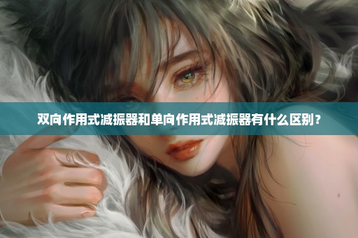 双向作用式减振器和单向作用式减振器有什么区别？
