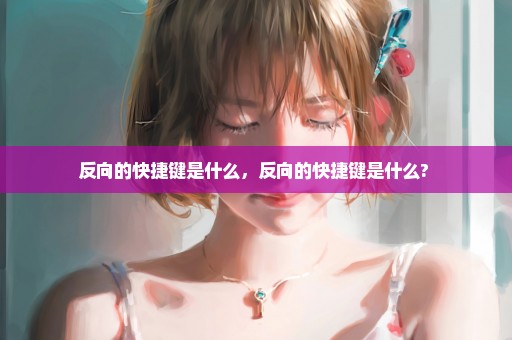 反向的快捷键是什么，反向的快捷键是什么? 
