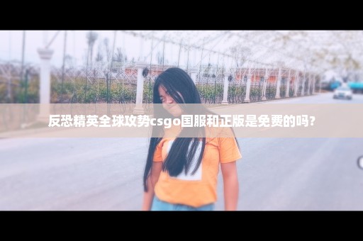 反恐精英全球攻势csgo国服和正版是免费的吗？