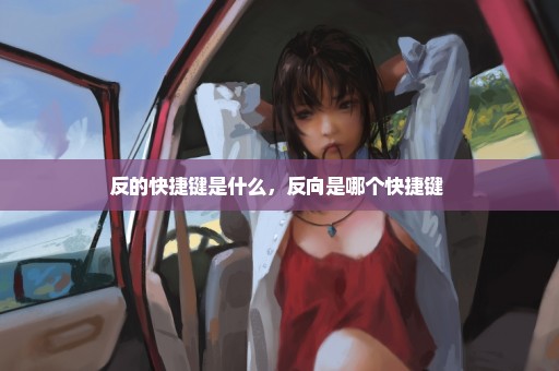 反的快捷键是什么，反向是哪个快捷键 