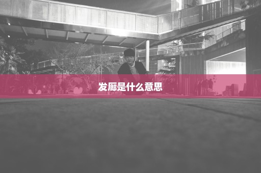 发廊是什么意思